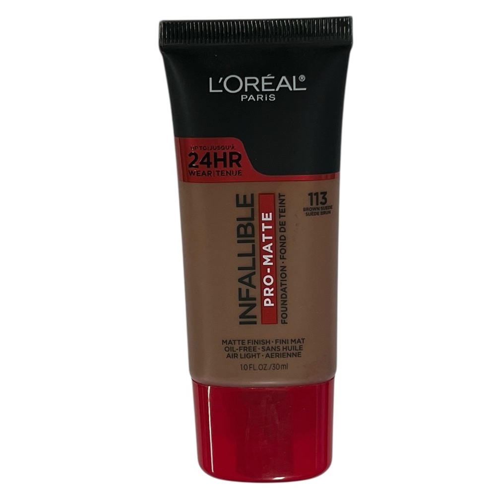 L'Oreal Paris Infallible Pro - Matte #113 Brown Suede 24 Hour Foundation 1 Fl Oz